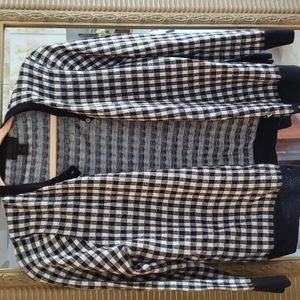 J Crew Gingham cardigan